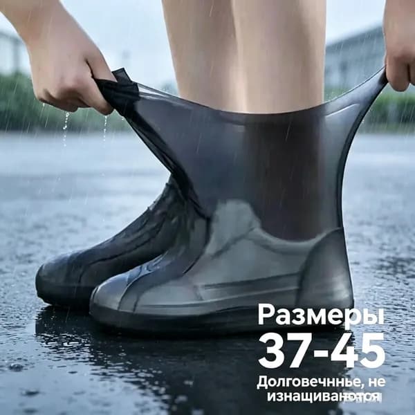 Чехлы-дождевики на обувь 1 шт