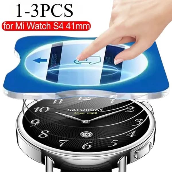 Простая установка защитников экрана совместимые Xiaomi Mi Watch S4 41mm