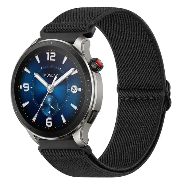 22мм эластичный нейлоновый ремешок для Amazfit Bip 6 5 / Balance 46мм / Stratos 2 2s 3, браслет для Amazfit GTR 47мм 4 3 pro 2e 2