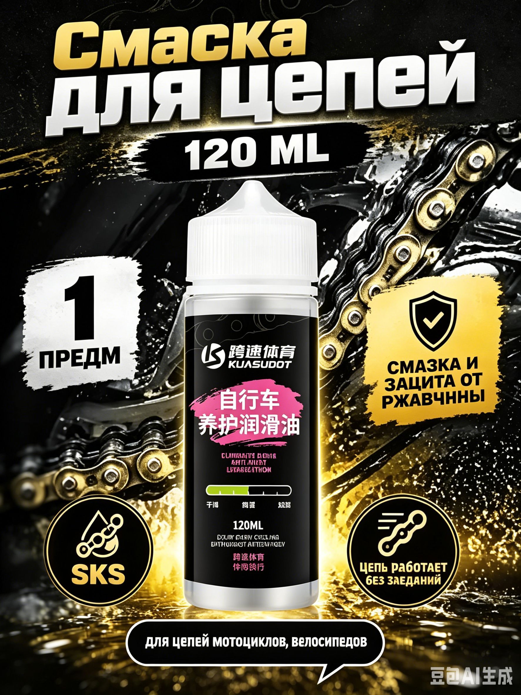 Смазка автомобильная Антифрикционная, 120 мл, 1 шт.