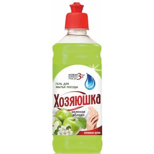 Средство для посуды хозяюшка яблоко 500мл