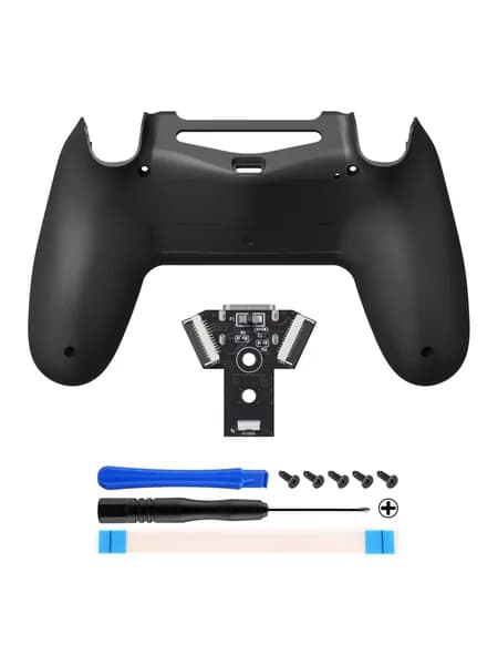 eXtremeRate Нижняя крышка Type-C для PS4 JDM-040/050/055: мягкое покрытие для хвата, улучшение игры. Кастомный DIY корпус для контроллера