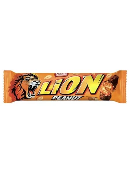 Батончик Lion молочный шоколад с арахисом, 41г