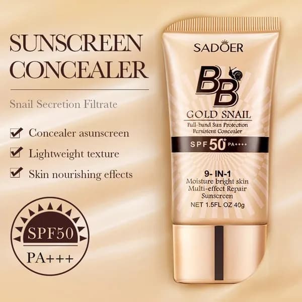 Тональный крем ВВ с защитой от солнца SPF 50 и муцином улитки