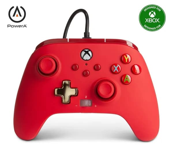 Проводной геймпад для Xbox One / Series S X / PC Windows PowerA ENHANCED Wired Controller Красный