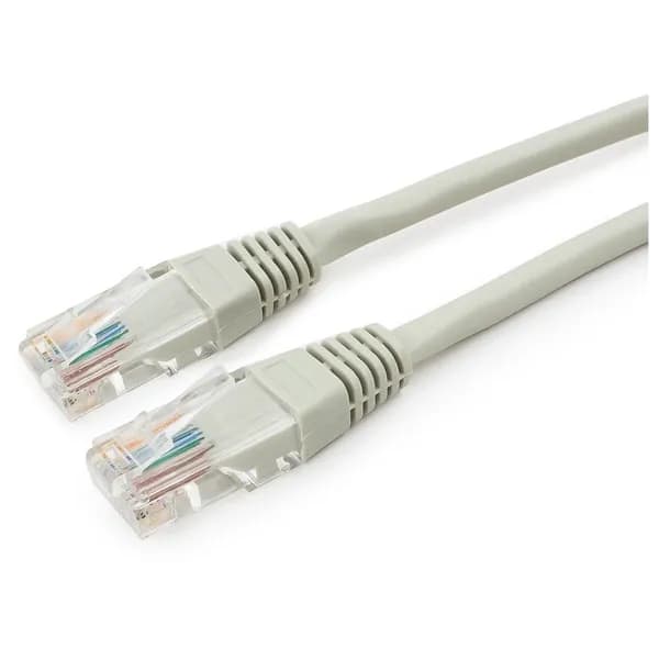 Патч-корд UTP CABLEXPERT LSZH 5e, 2м, литой, многожильный, медный, серый (PP30-2M)