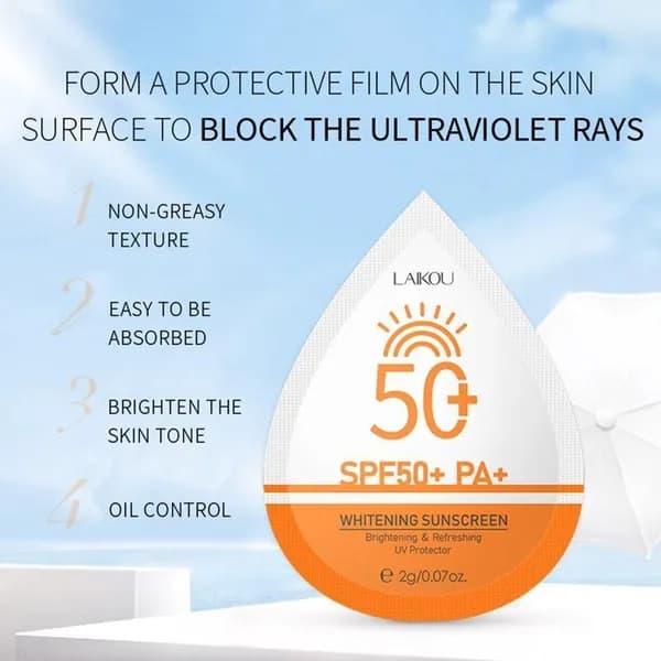 Увлажняющий солнцезащитный крем 2 г*1шт, SPF 50+ PA+