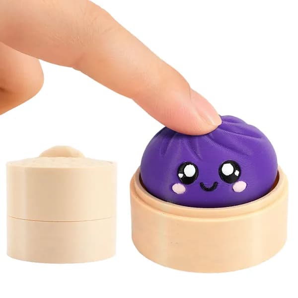 Сенсорная игрушка-пельмень для снятия стресса, 3D-печать, PLA-пластик