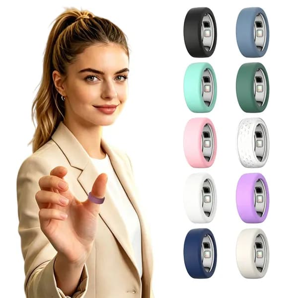 Чехол силиконовый для кольца Oura Ring 5, размер S, прозрачный и цветной, 10 шт.