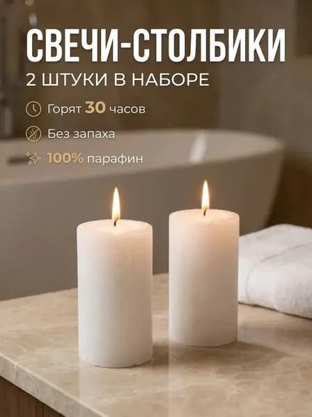Свечи хозяйственные столбики