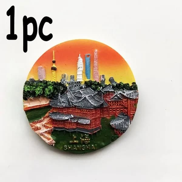 1 шт Шанхай Jiuqu мост декоративный магнит, подходящий для использования в качестве холодильника наклейки
