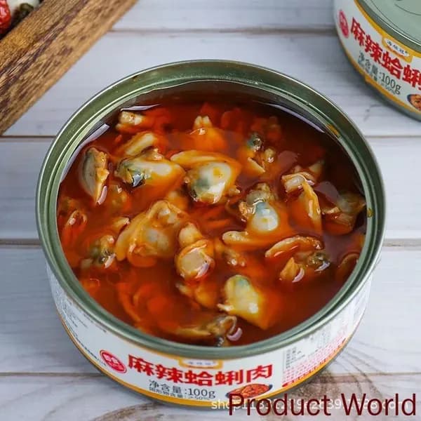 Китайский ресторан с закусками Острая мидия 100 г *1 банка