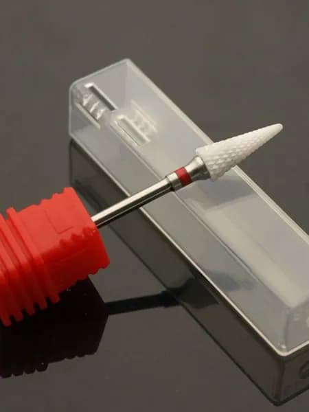 Красная конусная керамическая фреза F 2.35 мм (тонкая)