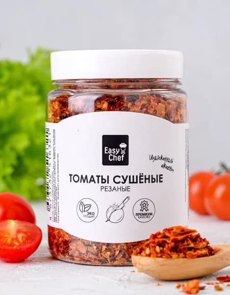 Томаты сушеные резаные, натуральные помидоры вяленые EasyChef 70гр.