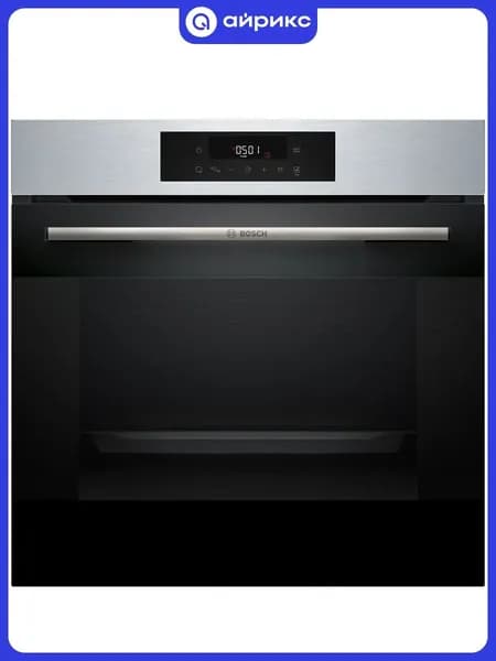 Электрический духовой шкаф BOSCH HJG852YS0, 60 см, 8 режимов, гриль, конвекция, нержавеющая сталь