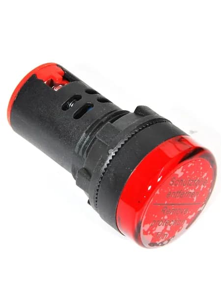 Лампа индикаторная AD-22DS светодиодная матрица, d22мм красный 24В AC/DC (арт. A8224-BLS10-ADDS-024-K04)
