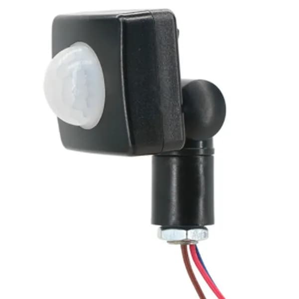 Инфракрасный PIR-датчик движения 220V для LED-прожектора, миниатюрный, регулируемый/черный