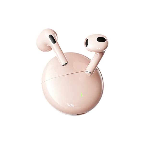 Наушники беспроводные с микрофоном Bluetooth-наушники Наушники_беспроводны_Android/iOS, Bluetooth, USB Type-C, светло-розовый, белый