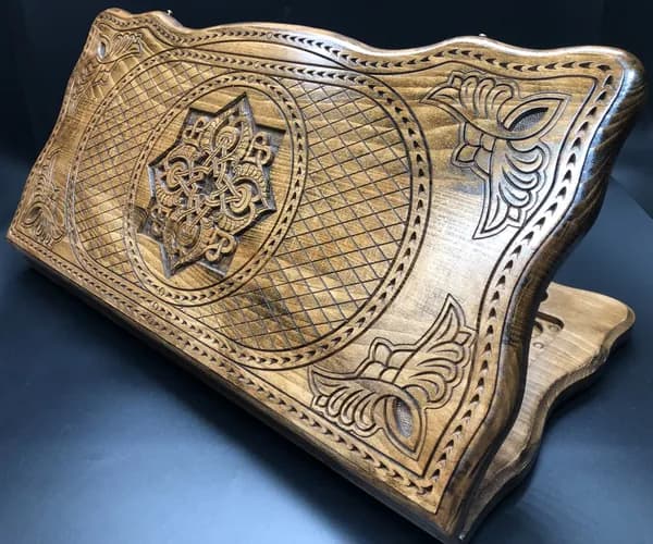 Нарды деревянные резные "Королевский Орнамент" большие 60см