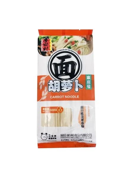 WHEAT VILLAGE Carrot noodles Лапша морковная 500г