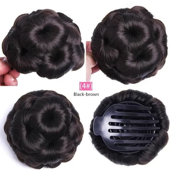 Нежная девушка Nine Buds Ball Head Парик, Grab Clip Стиль
