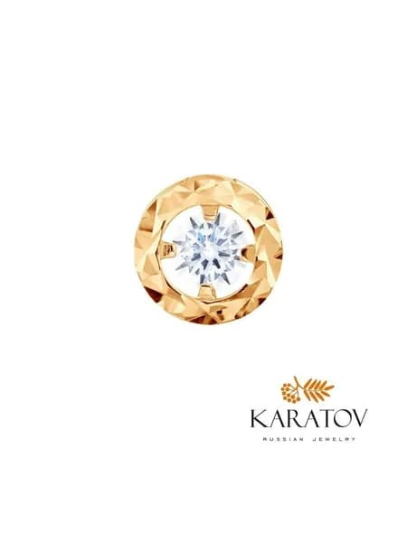 Подвеска на шею женская из золота 585 пробы, KARATOV