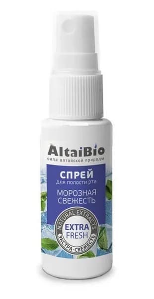 Altaibio Спрей освежитель для полости рта Морозная свежесть, 30мл