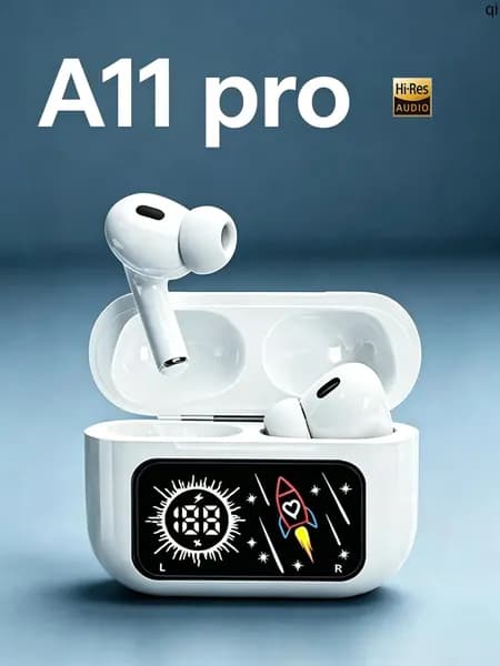 Наушники беспроводные с микрофоном, Bluetooth, USB, USB Type-C, белый, прозрачный