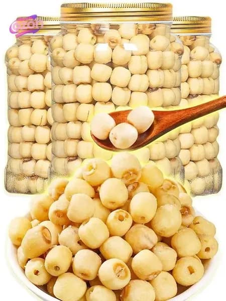 8 штук,СУШЕНЫЕ СЕМЕНА ЛОТОСА,семена лотоса для еды,хрустящие, вкусные!