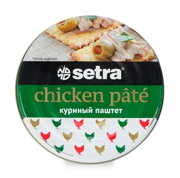 Паштет куриный, Setra, 100 г, Республика Сербия