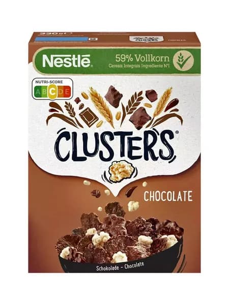 Сухой завтрак Nestle Clusters Chocolate с молочным шоколадом и миндалем, 330 гр