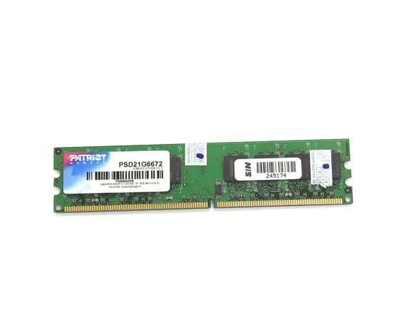 Patriot Memory Оперативная память DIMM DDR2 DDR2, 667 МГц, 1 x 1 ГБ (PSD21G6672)