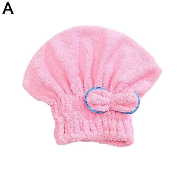 Шапочка для сухих волос с бантиком,25*30 см, красный, 1 шт.