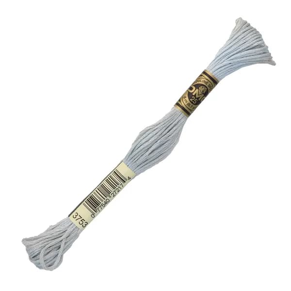 Мулине ДМС нитки для вышивания DMC, 8 м, 1 шт, цвет 3753