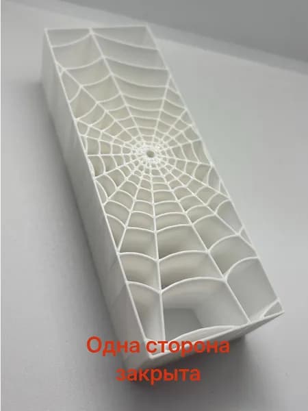 Заготовка для рукояти ножа паутина спираль, паутина спираль для заливки эпоксидной смолой, Размер 130х45х30