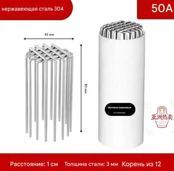 защитная канализационная сетка из нержавеющей стали 304, защищающая от мышиного мусора, подходит для четырех спецификаций дренажных труб 50/75/110/160