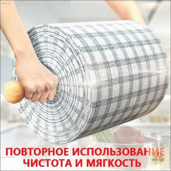 Полотенце кухонное 40 шт льняная фактура ткань синий