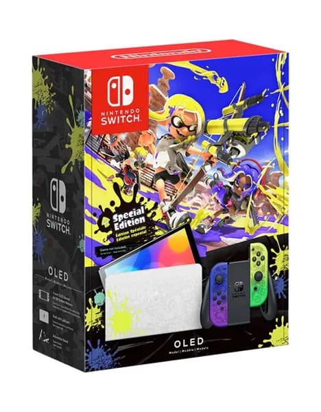 Игровая приставка Nintendo Switch OLED Splatoon 64+256ГБ+50Игр