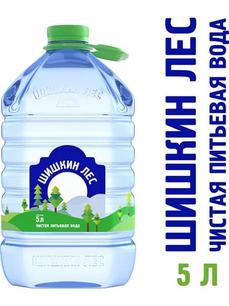 Вода питьевая негазированная Шишкин лес, 5 л - 4 шт
