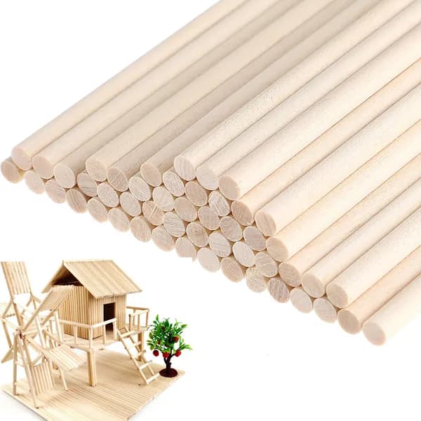 100 Штук Палочек Для Рукоделия, Из Деревянного Сырья, Для DIY Проектов
