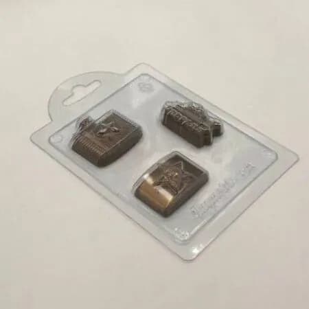 Сухопутная тематика мини - формочка пластиковая для изготовления мыла, шоколада и гипсовых отливок