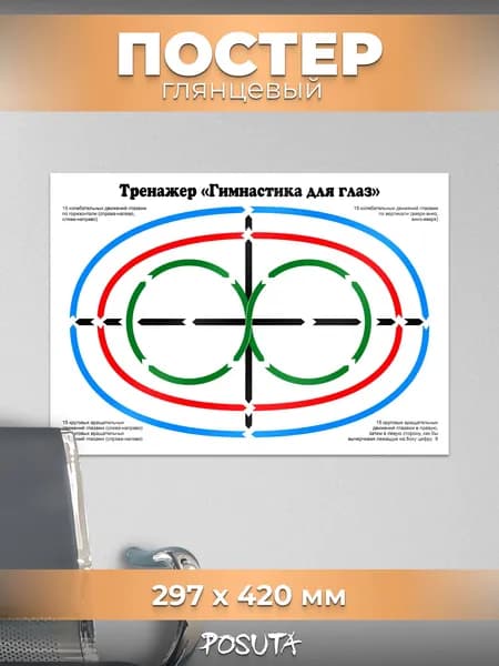 Постеры информационные Гимнастика для глаз