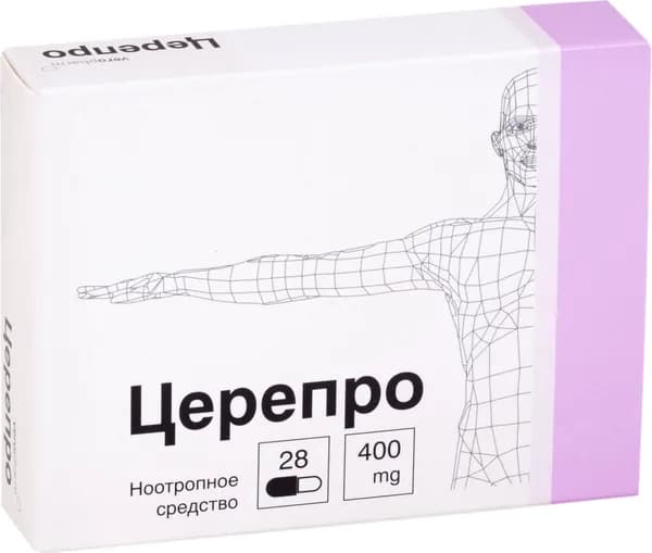 Церепро, капсулы 400 мг, 28 шт.