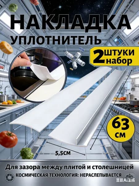 Защитный экран от брызг на плиту, 5 см, 2 шт