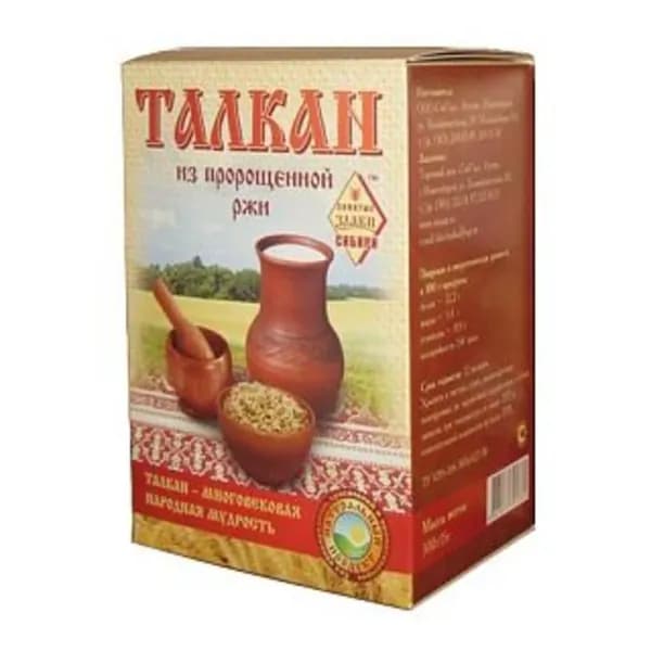 Талкан из пророщенной ржи "Злаки Сибири", 500 г