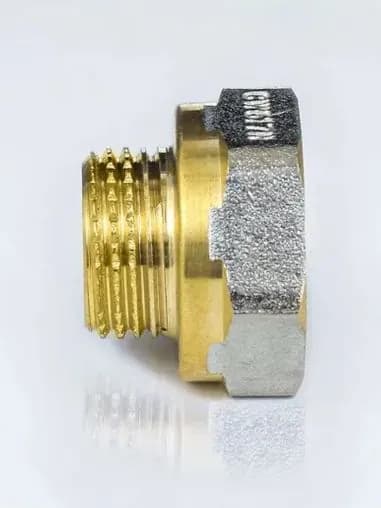Переход латунь никель реборда Ду 20х15 (3/4"х1/2") ВР/НР 9021 ГОСТ 32585-2013 Aquasfera 9021-01