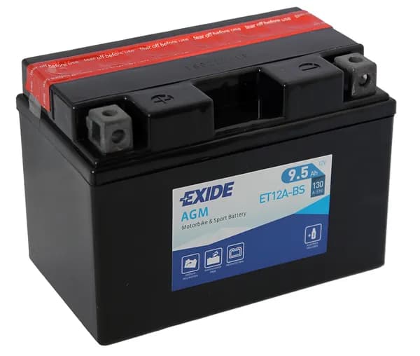 EXIDE ET12A-BS Мото аккумулятор 12 В 9,5 Ач 130 A