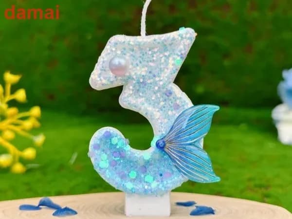 Свечи для торта цифра 3 7.5 см 1 шт