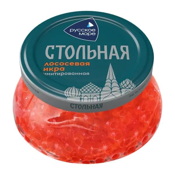 Икра Русское Море лососевая стольная имитация Люкс 230г