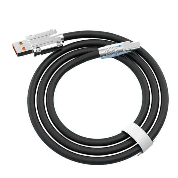 Силиконовый кабель USB C мощностью 120 Вт для быстрой зарядки